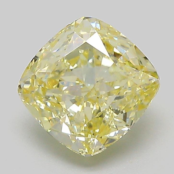 2.07 Ct. Fancy  Yellow Cushion Lab Grown Diamond