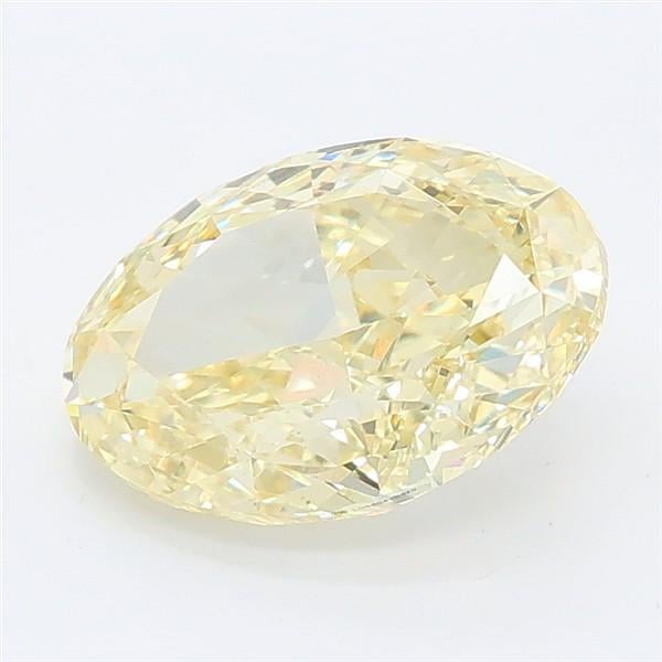 2.52 Ct. Fancy Intense Yellow Oval Lab Grown Diamond