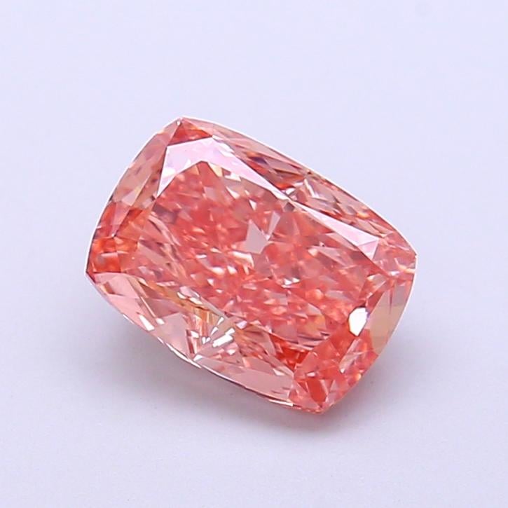 1.64 Ct. Fancy Intense  Pink Cushion Lab Grown Diamond