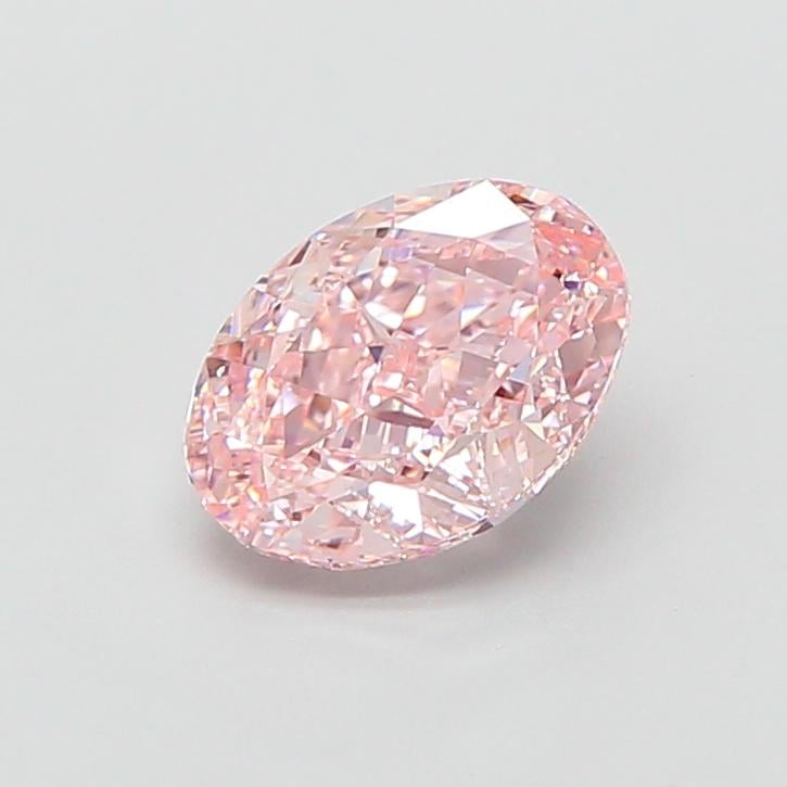 2.51 Ct. Fancy Intense  Pink Oval Lab Grown Diamond