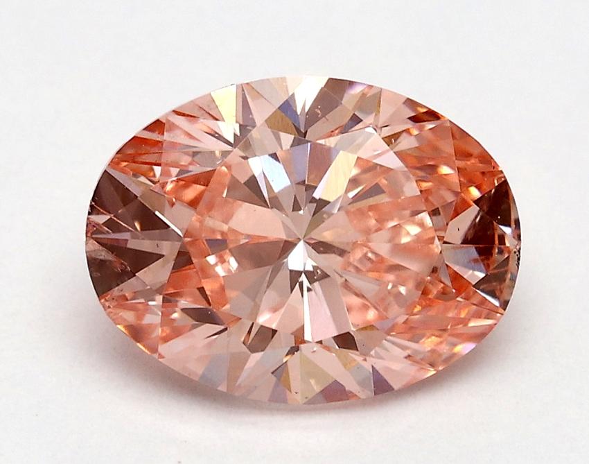 1.71 Ct. Fancy Vivid Pink Oval Lab Grown Diamond