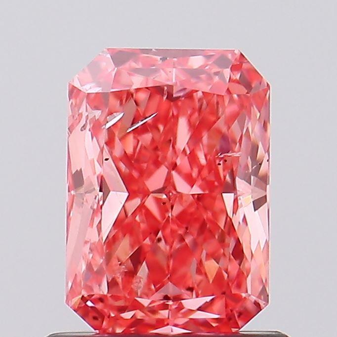 1.04 Ct. Fancy Vivid Pink Radiant Lab Grown Diamond