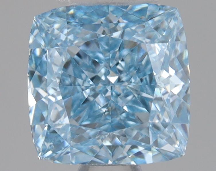 0.95 Ct. Fancy Intense Blue Cushion Lab Grown Diamond