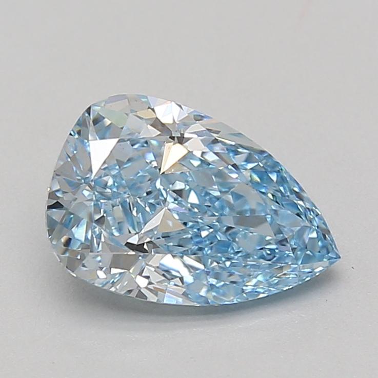 2.09 Ct. Fancy Vivid Blue Pear Lab Grown Diamond