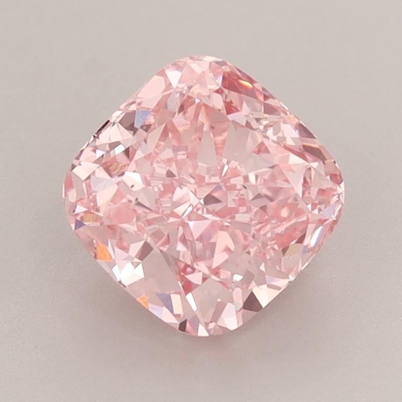 1.75 Ct. Fancy Vivid  Pink Cushion Lab Grown Diamond