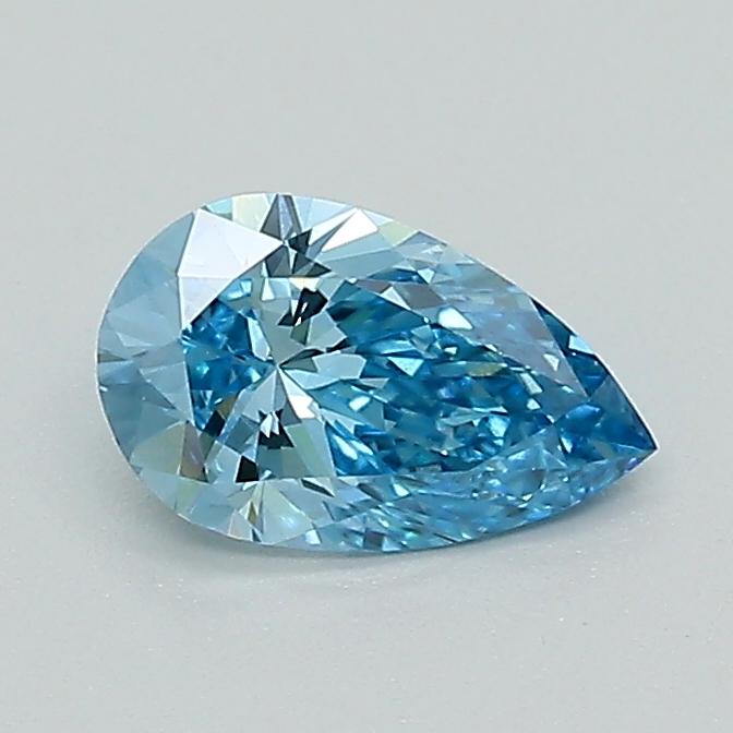0.55 Ct. Fancy Vivid Blue Pear Lab Grown Diamond