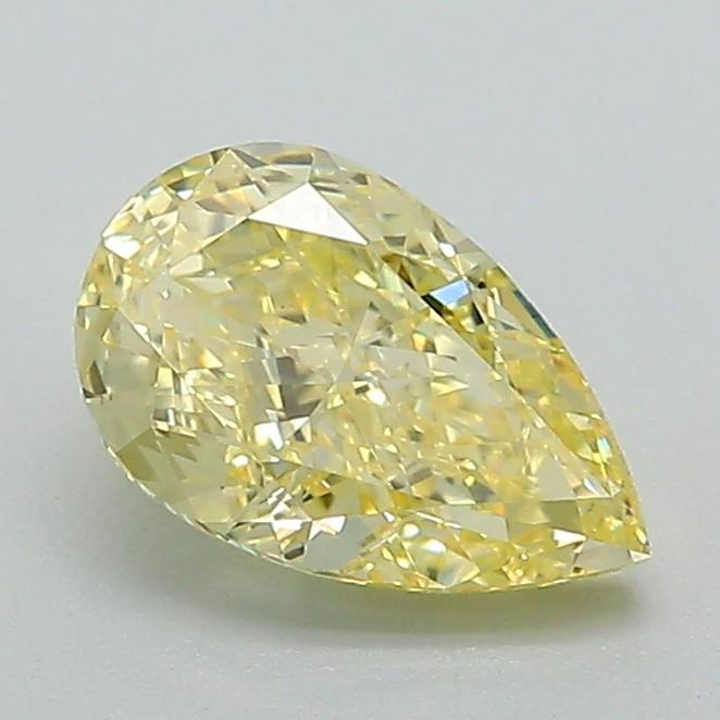 1.07 Ct. Fancy Intense Yellow Pear Lab Grown Diamond