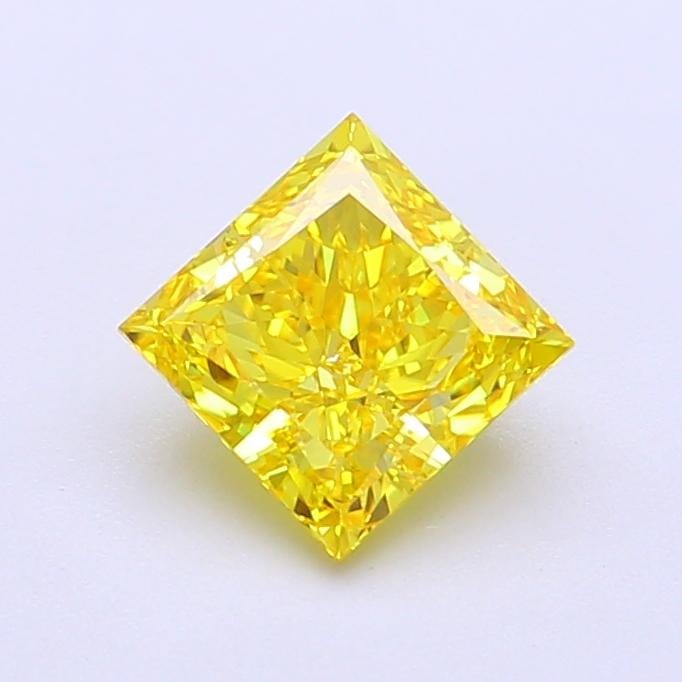 1.06 Ct. Fancy Vivid Yellow Princess Lab Grown Diamond