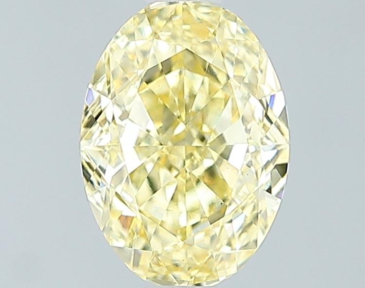 1.51 Ct. Fancy Intense Yellow Oval Lab Grown Diamond