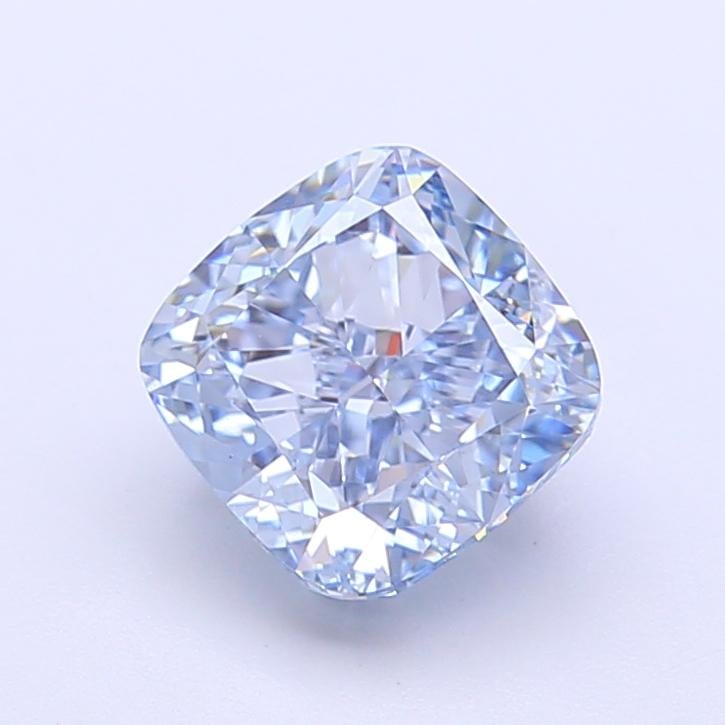 2.07 Ct. Fancy Vivid Blue Cushion Lab Grown Diamond
