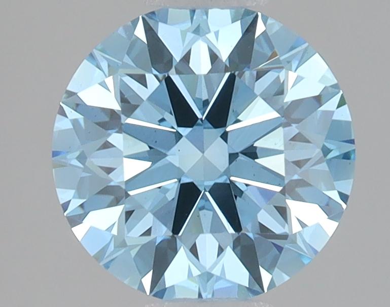 2.10 Ct. Fancy Vivid Blue Round Lab Grown Diamond