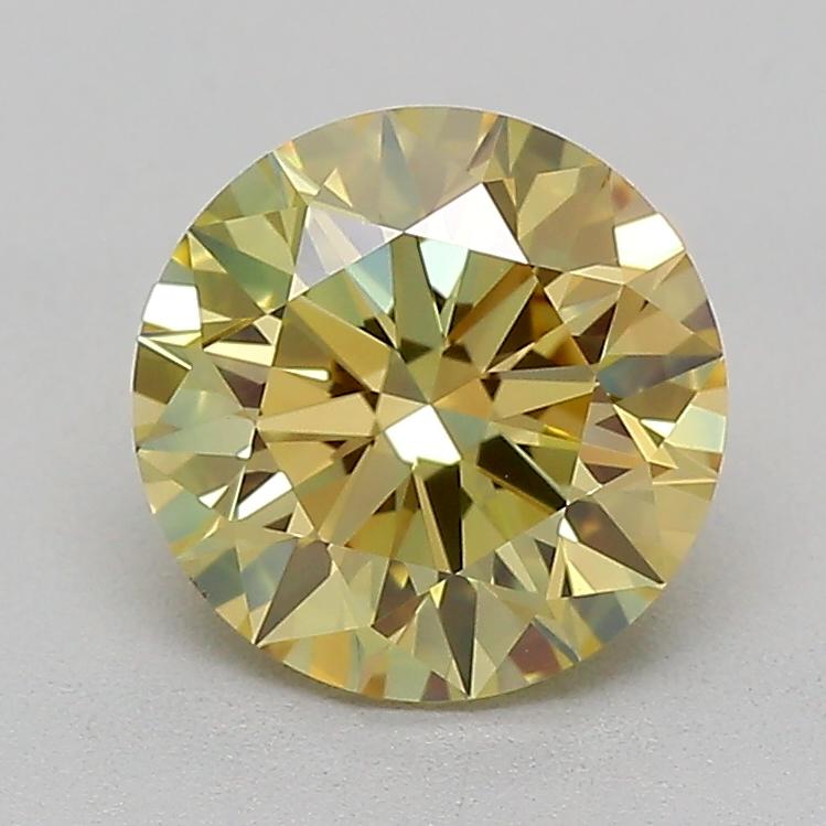 1.05 Ct. Fancy Intense  Yellow Round Lab Grown Diamond