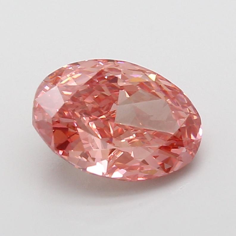 2.48 Ct. Fancy Vivid Pink Oval Lab Grown Diamond