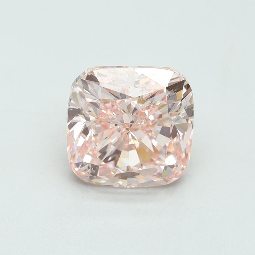 3.01 Ct. Fancy Intense Pink Cushion Lab Grown Diamond