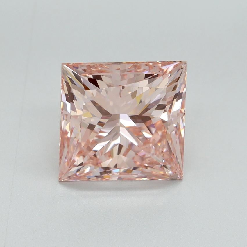 4.53 Ct. Fancy Vivid Pink Princess Lab Grown Diamond