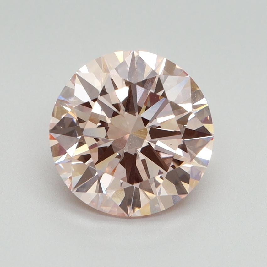 3.00 Ct. Fancy Intense Pink Round Lab Grown Diamond
