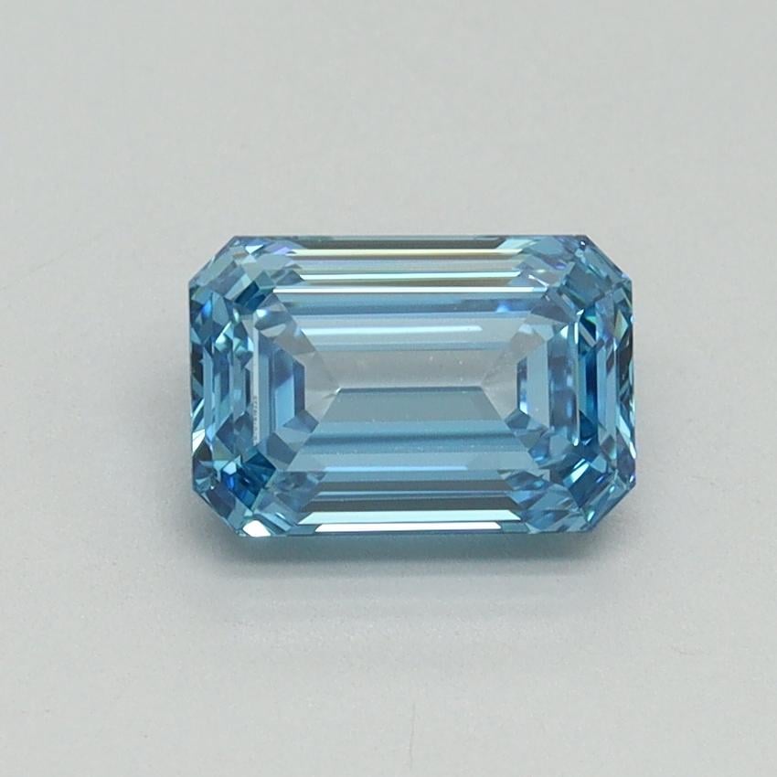 1.07 Ct. Fancy Vivid Blue Emerald Lab Grown Diamond