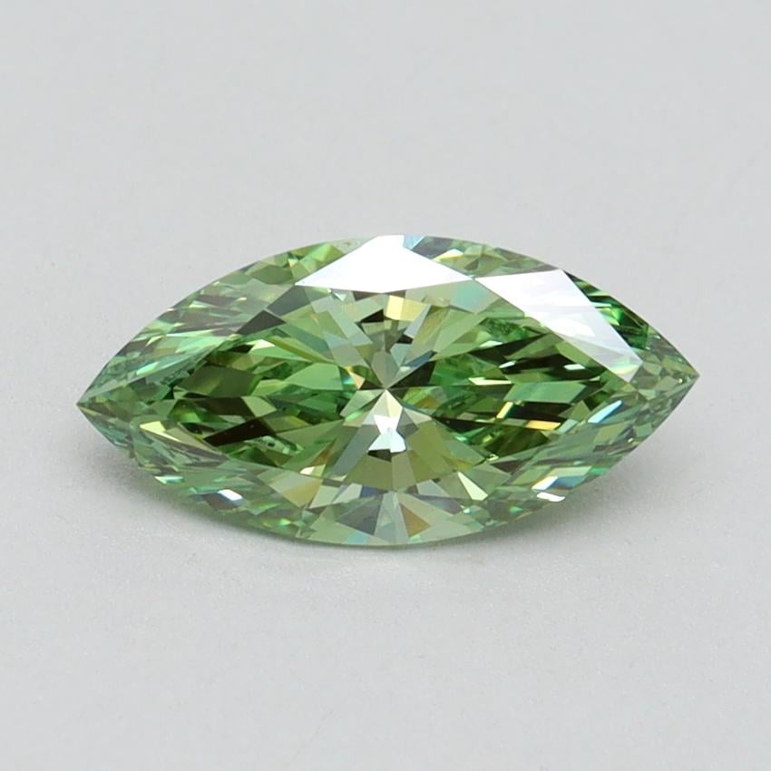 1.05 Ct. Fancy Vivid Green Marquise Lab Grown Diamond