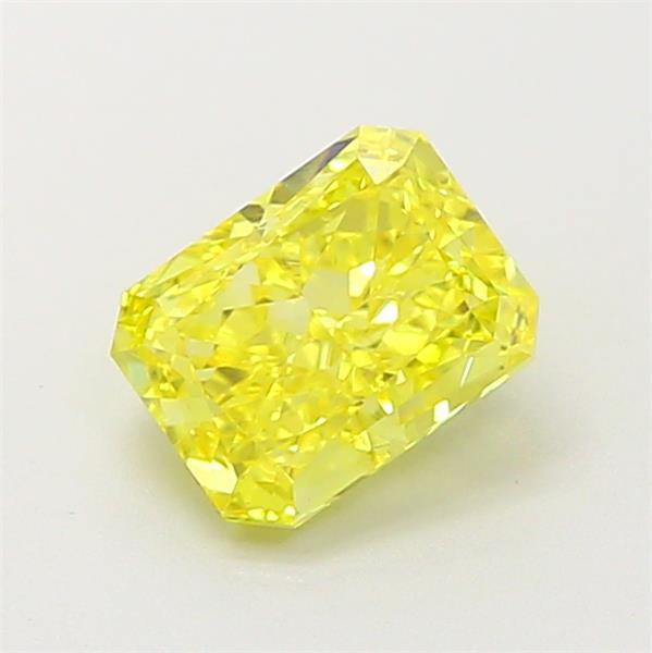 0.95 Ct. Fancy Vivid  Yellow Radiant Lab Grown Diamond
