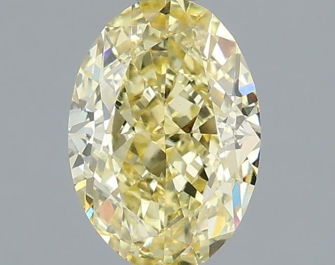 1.51 Ct. Fancy Intense Yellow Oval Lab Grown Diamond