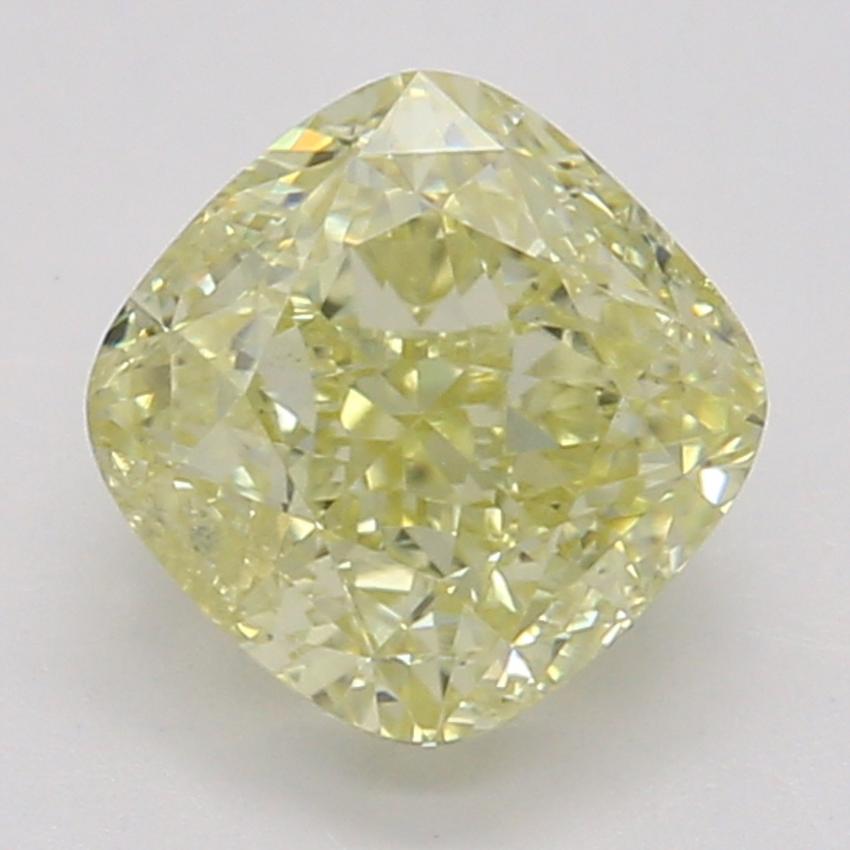 0.71 Ct. Fancy Yellow Cushion Diamond