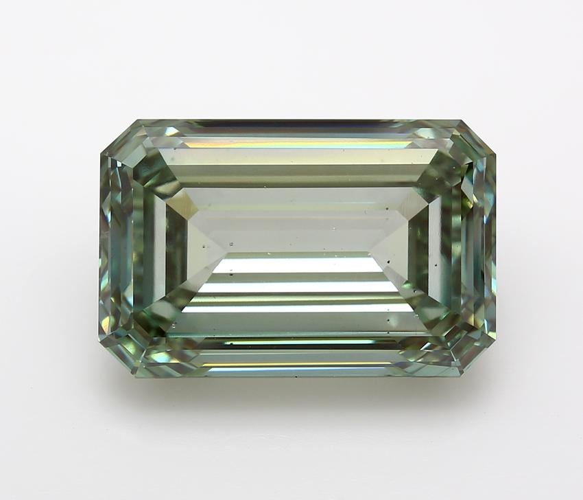 25.00 Ct. Fancy Vivid Green Emerald Lab Grown Diamond