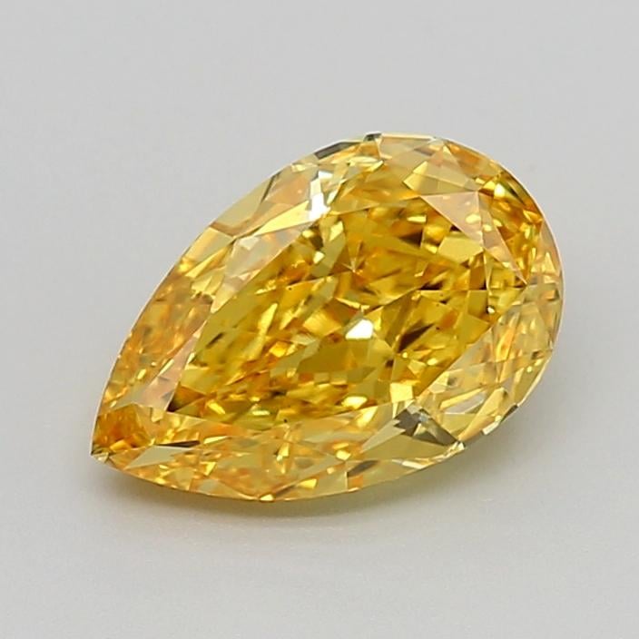 2.02 Ct. Fancy Yellow Pear Lab Grown Diamond