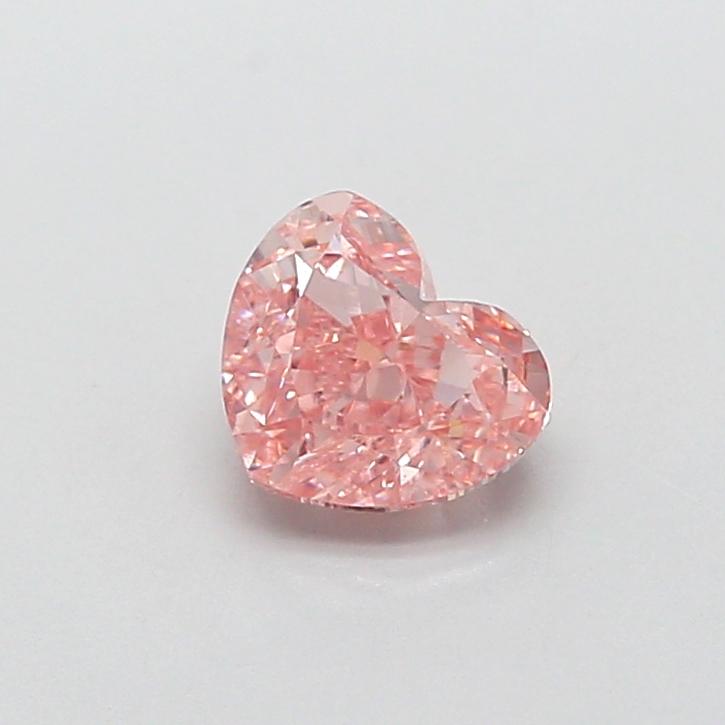 1.08 Ct. Fancy Intense  Pink Heart Lab Grown Diamond