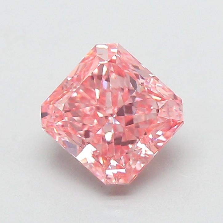 1.81 Ct. Fancy Vivid  Pink Radiant Lab Grown Diamond