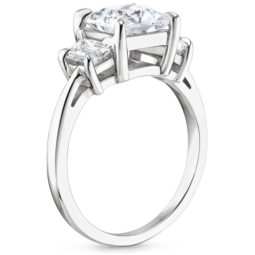 18K White Gold Embrace Diamond Ring, large side view