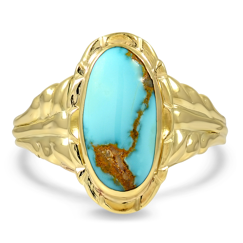 Art Nouveau Turquoise Vintage Ring