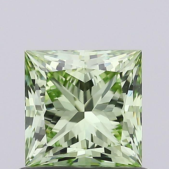 0.81 Ct. Fancy Intense Green Princess Lab Grown Diamond