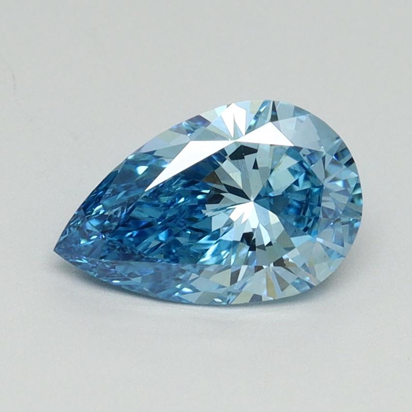 1.04 Ct. Fancy Vivid Blue Pear Lab Grown Diamond