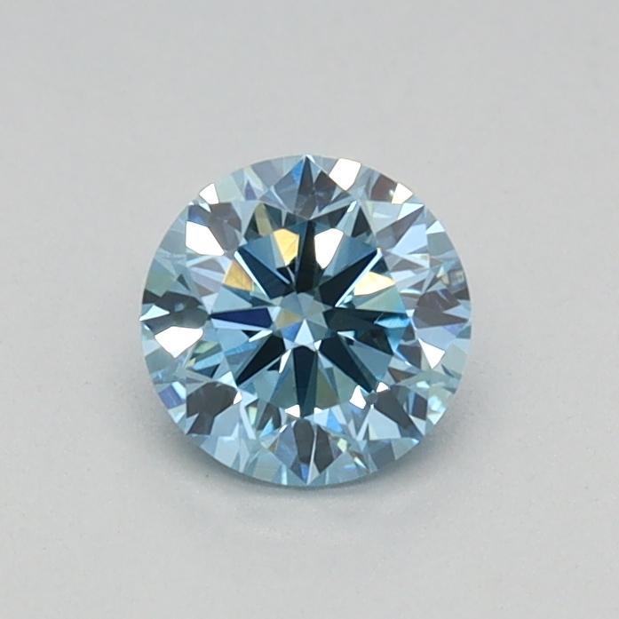 0.34 Ct. Fancy Vivid Blue Round Lab Grown Diamond