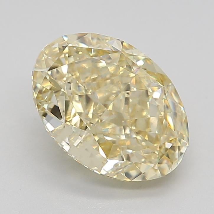 3.31 Ct. Fancy Intense Yellow Oval Lab Grown Diamond
