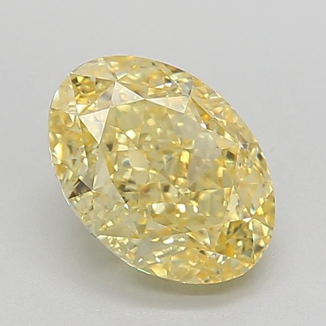 2.08 Ct. Fancy Vivid Yellow Oval Lab Grown Diamond