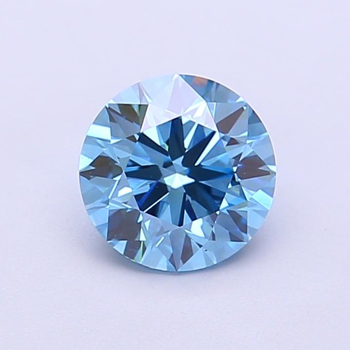 1.09 Ct. Fancy Vivid Blue Round Lab Grown Diamond