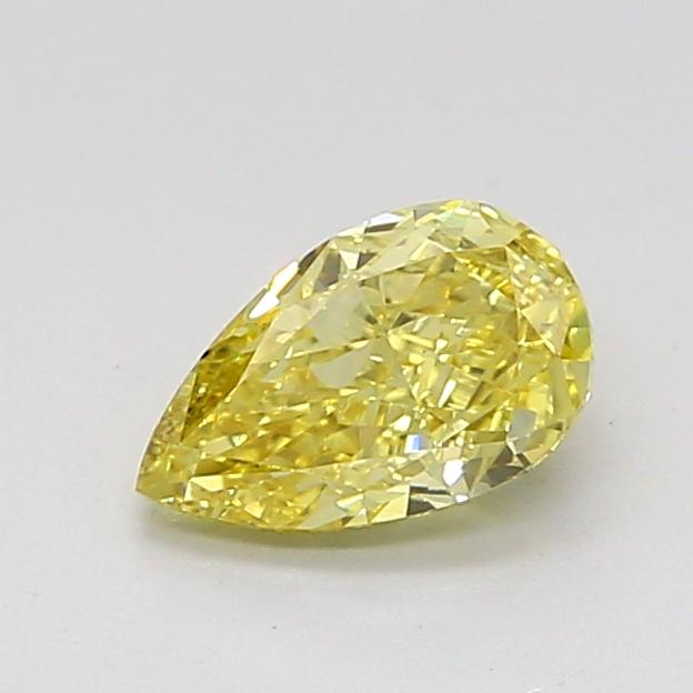 0.73 Ct. Fancy Intense Yellow Pear Lab Grown Diamond