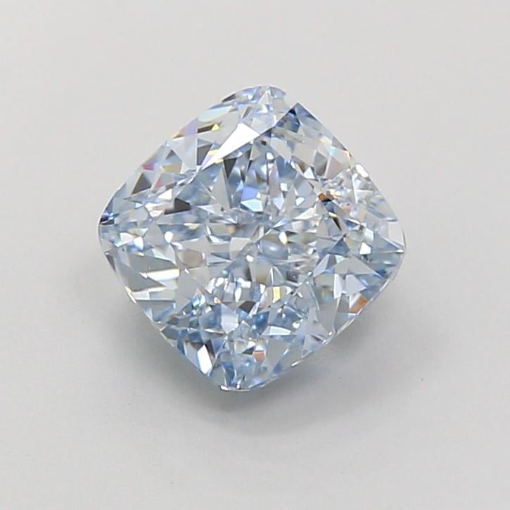 2.54 Ct. Fancy Intense  Blue Cushion Lab Grown Diamond