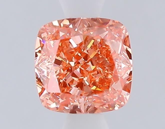 1.06 Ct. Fancy Vivid Pinkish Pink Cushion Lab Grown Diamond