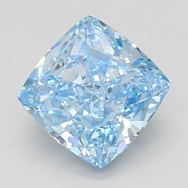 2.09 Ct. Fancy Vivid Blue Cushion Lab Grown Diamond