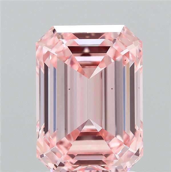 2.91 Ct. Fancy Intense Pink Emerald Lab Grown Diamond