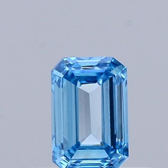 0.37 Ct. Fancy Vivid Blue Emerald Lab Grown Diamond