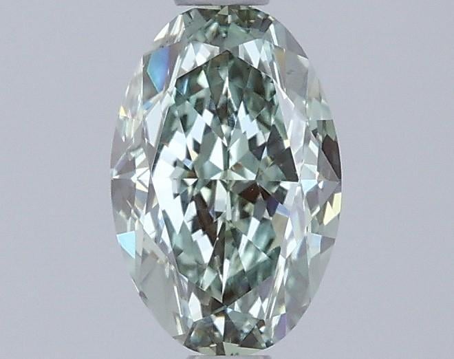 1.09 Ct. Fancy Intense Green Oval Lab Grown Diamond
