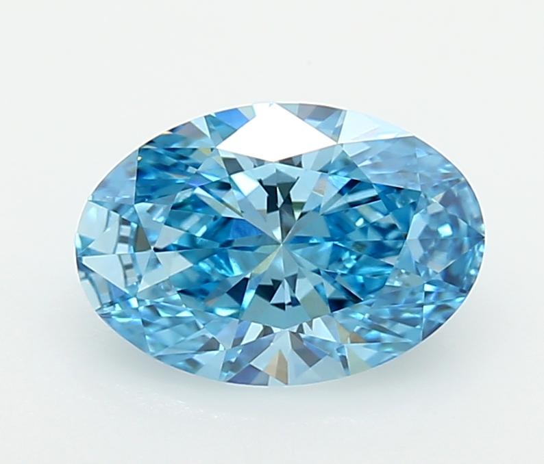 1.64 Ct. Fancy Vivid  Blue Oval Lab Grown Diamond