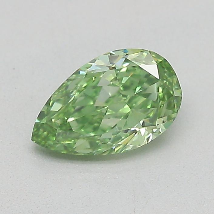0.32 Ct. Fancy Vivid  Green Pear Lab Grown Diamond
