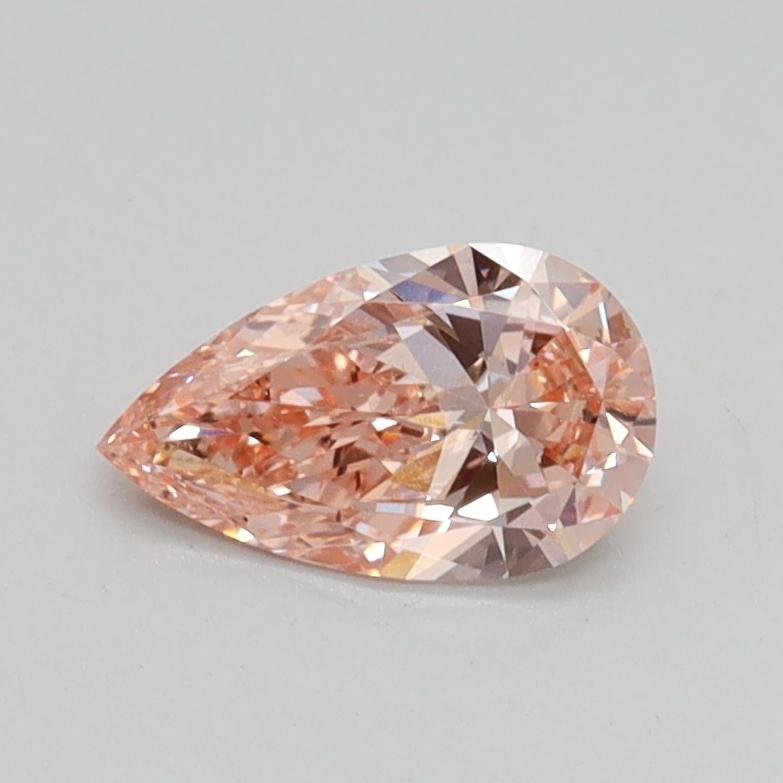 0.52 Ct. Fancy Intense Pink Pear Lab Grown Diamond