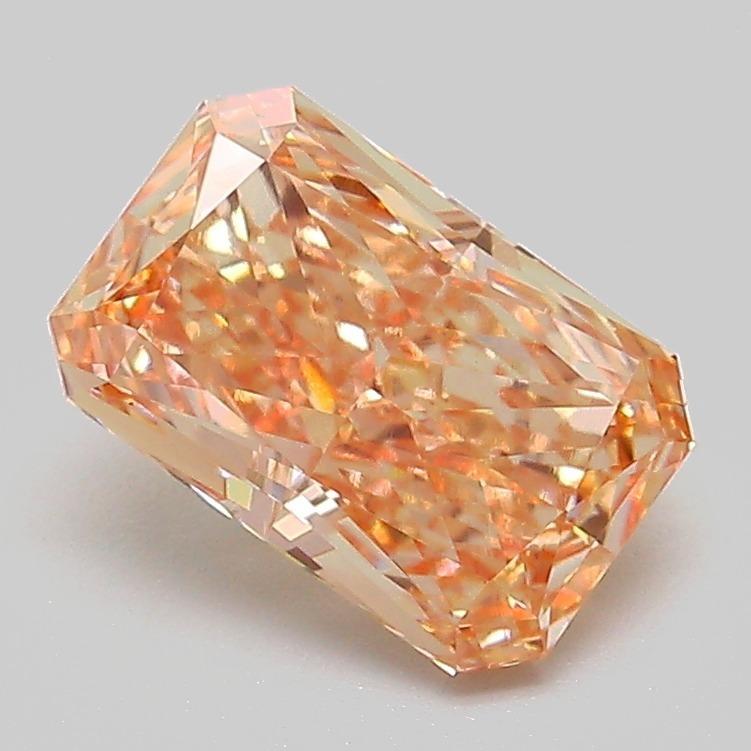 1.63 Ct. Fancy Orangy Brown Radiant Lab Grown Diamond