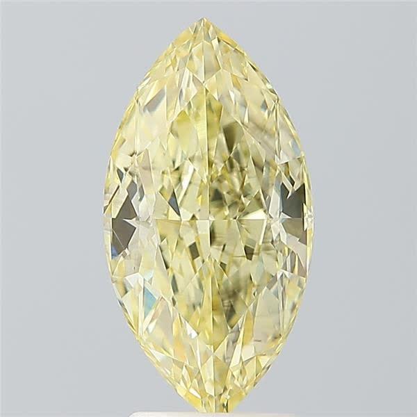 3.04 Ct. Fancy Intense Yellow Marquise Lab Grown Diamond