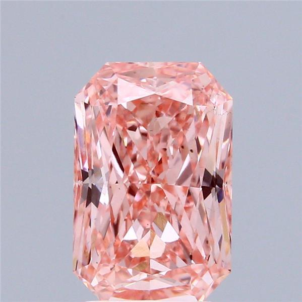 2.76 Ct. Fancy Vivid Pink Radiant Lab Grown Diamond